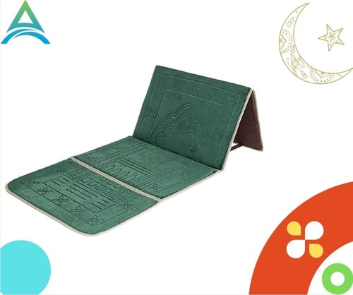 سجادة صلاة قابلة للطي تستخدم كبساط للتامل وكمقعد ا...