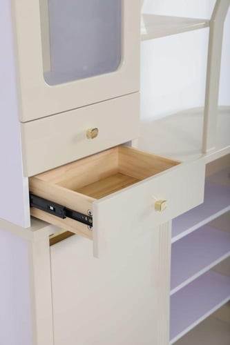 خزانة بيضاء صغيرة +بارتيشن سغاريا (وايت)