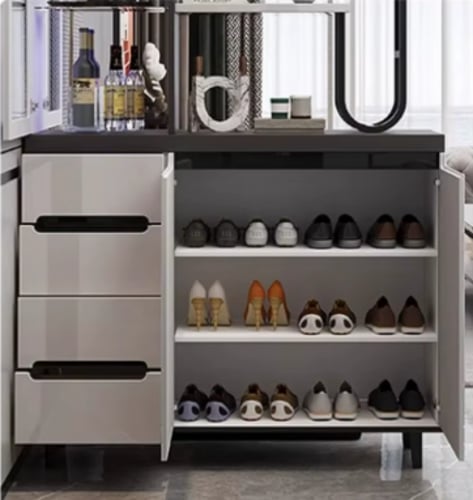 خزانة لون رمادي +بارتيشن ارت قوريني(قري)