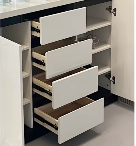 خزانة غرفة المعيشة &بارتيشن سغاريا (اوف وايت)