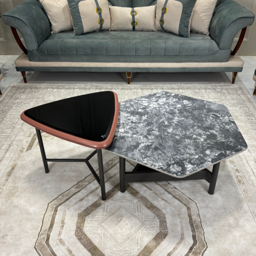 طاولة قهوة رمادي اوبالتي