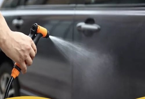 مضخة مع سطل ومحول