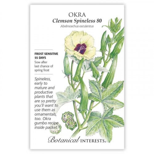 بذور بامية خضراء - Clemson Spineless 80 Okra Seed