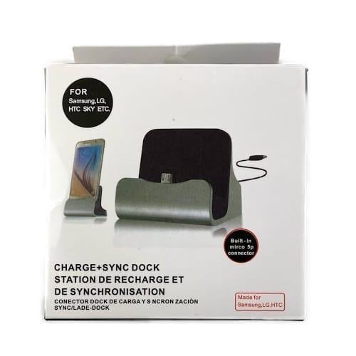 هذه قاعدة شحن ومزامنة مكتبية (Charge + Sync Dock)