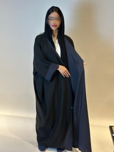 N28- نص بشت -دبل فيس (كحلي اسود )