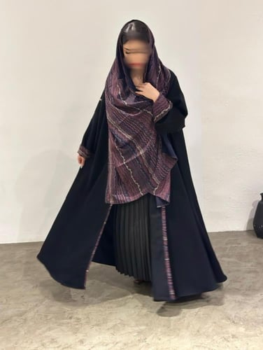 طرحة كشمير (كشمير درجات البرغندي والبنفسجي )