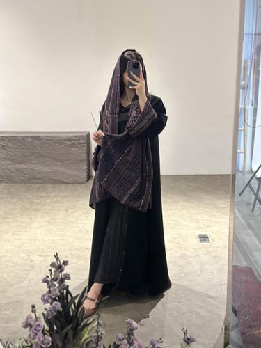 طرحة كشمير (كشمير درجات البرغندي والبنفسجي )