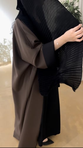 طرحة بكسرات (أسود)