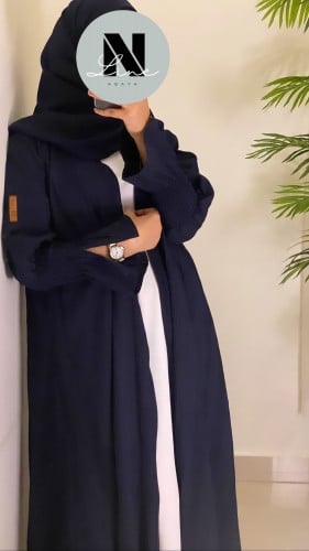 N11 عباية كلوش - لينن مكسر