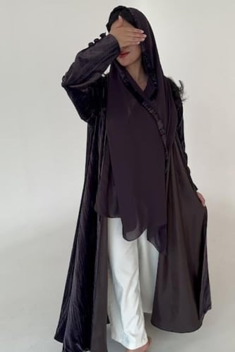 N43 مخمل مكسر - موف غامق -