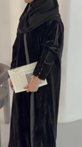 N43 مخمل مكسر - اسود -