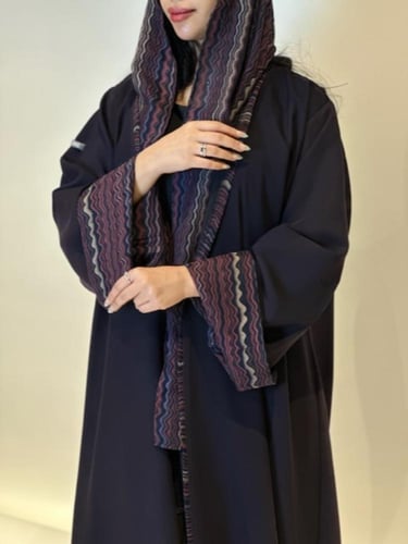 طرحة كشمير (كشمير درجات البرغندي والبنفسجي )