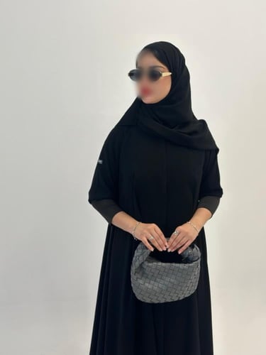 N45 عباية دبل كلوش - مقفله بازرار