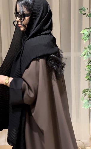 طرحة بكسرات (أسود)