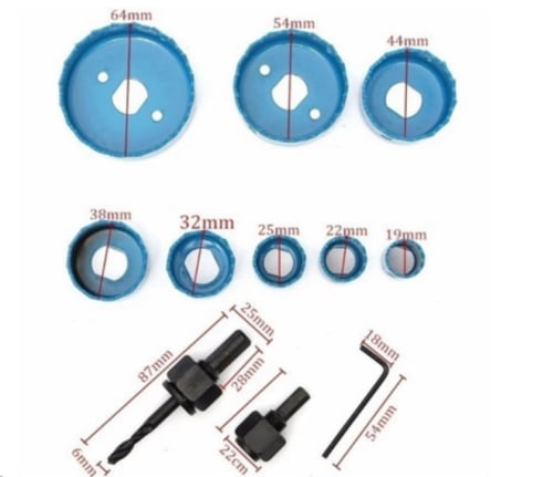 ادوات ثقب الليات والاخشاب وماشابه