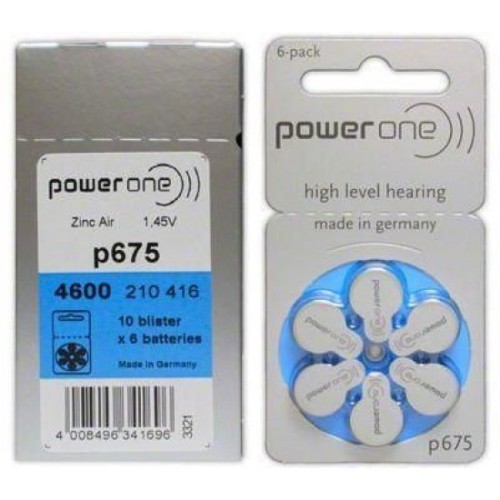 بطاريات لأجهزة المساعدة على السمع (P675)