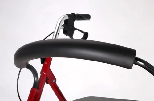 مشاية كبار السن بمقعد وساند مع اربع كفرات