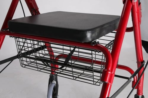 مشاية كبار السن بمقعد وساند مع اربع كفرات