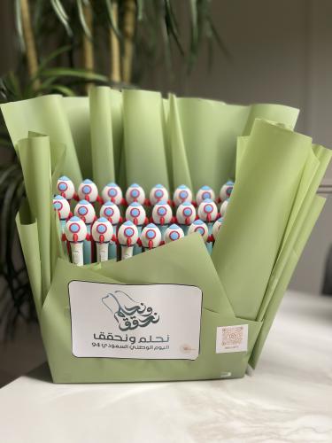 باقة اقلام حبر بشكل صاروخ مع زر اضاءه ٢٤ حبه