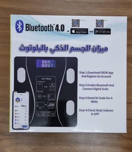 ميزان ذكي لقياس دهون الجسم متعدد الوظائف مناسب للا...