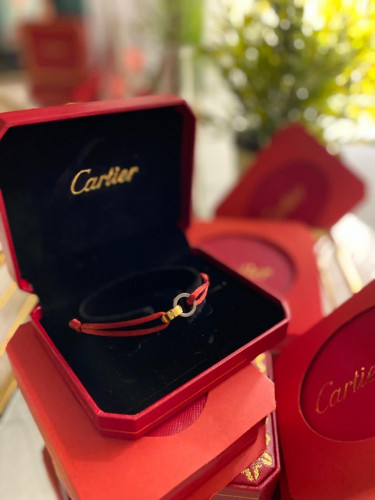 Cartier Bracelet Two rings Red تسليم فوري