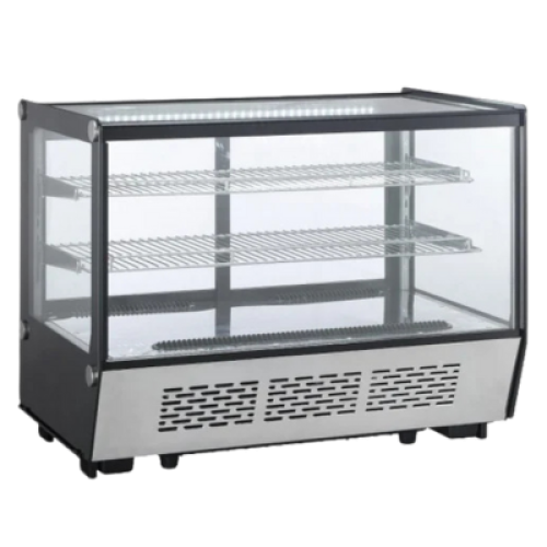 ثلاجة عرض 120 CM على الطاولة مع إضاءة LED / مربع