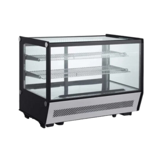 ثلاجة عرض حلويات - 70CM مع إضاءة LED / مربع