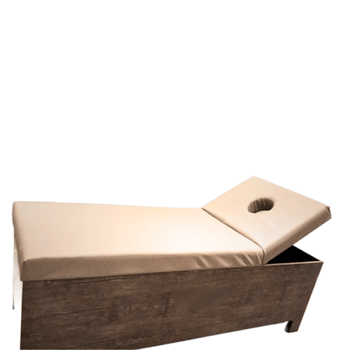 سرير مساج خشب براس متحرك