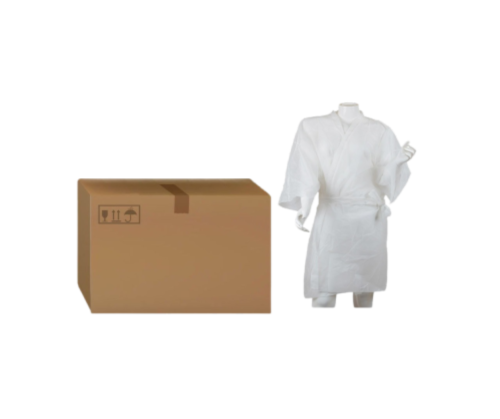 روب باكمام ابيض للاستخدام مرة واحدة كرتون 10 شدات...