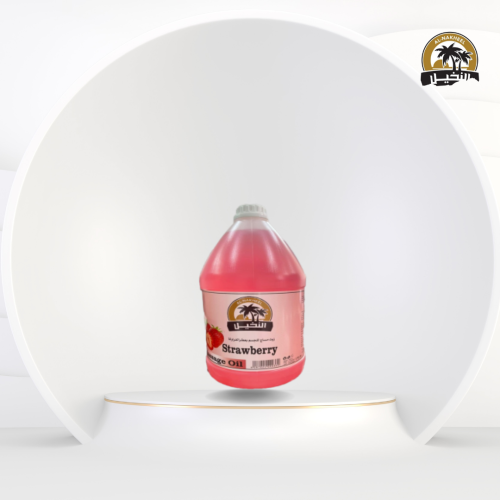 النخيل زيت مساج بنكهة الفراولة 3.8 لتر