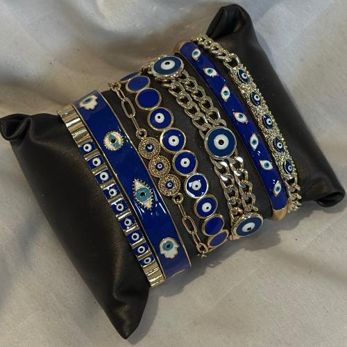 طقم اساور - ازرق