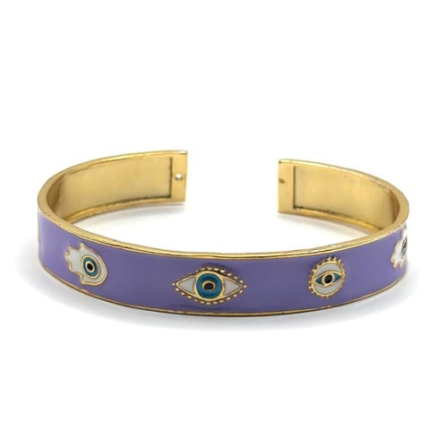 اسوارة عين وكف مطلية ذهب