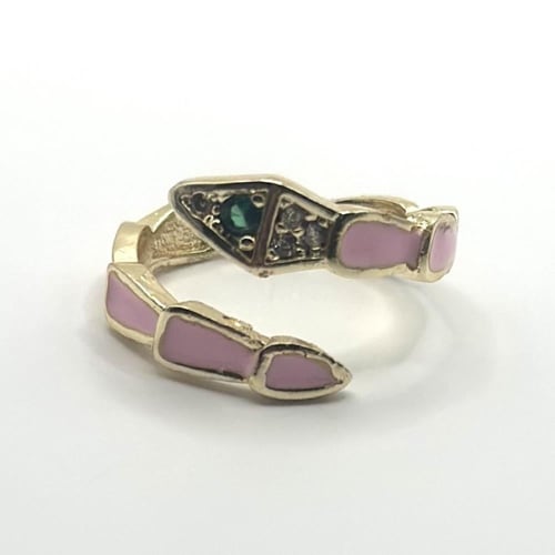 خاتم الثعبان مطلي ذهب