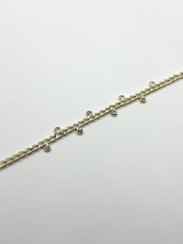 اسوارة فصوص مطلية ذهب #4