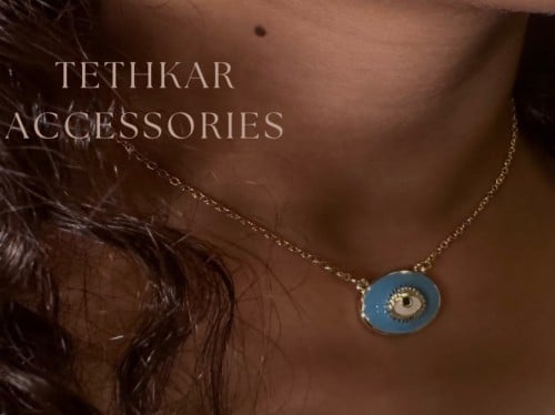 سلسال عين مطلي ذهب #2