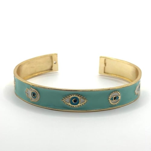 اسوارة عين وكف مطلية ذهب