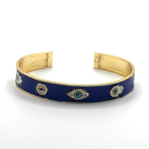 اسوارة عين وكف مطلية ذهب