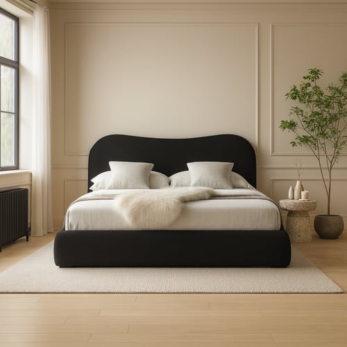 سرير رويال بوكليه - أوف وايت