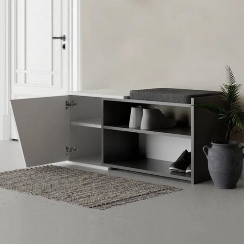 خزانة احذية بارفف و مقعد