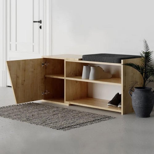 خزانة احذية بارفف و مقعد