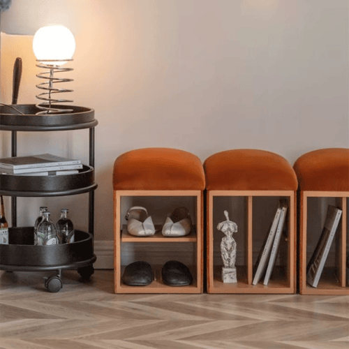 خزانة احذية بارفف و مقاعد