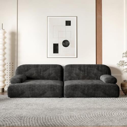 كنبة 4 مقاعد 260×85×80سم - اسود