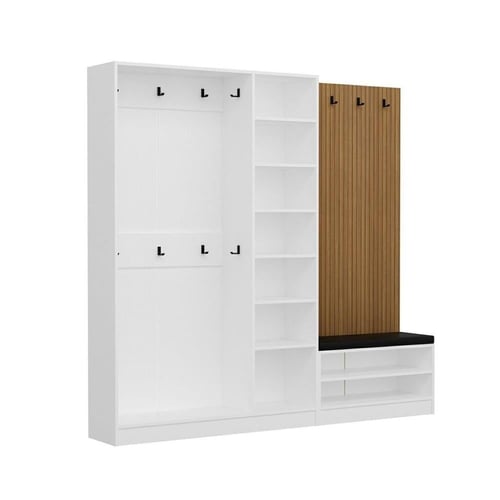 دولاب ابيض بتصميم حديث