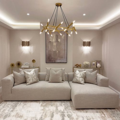 كنبة ميديل زاوية - بيج