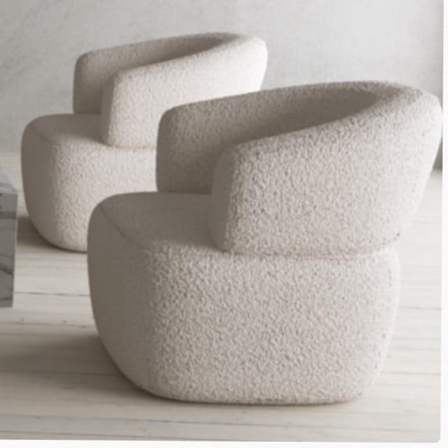 كرسي مفرد قماش بوكليه