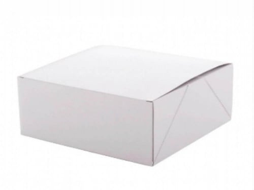 علب كيك ابيض