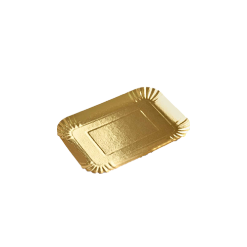 Rectangular gold paper plate 5