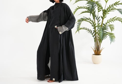 BlackGrey Shades Abaya