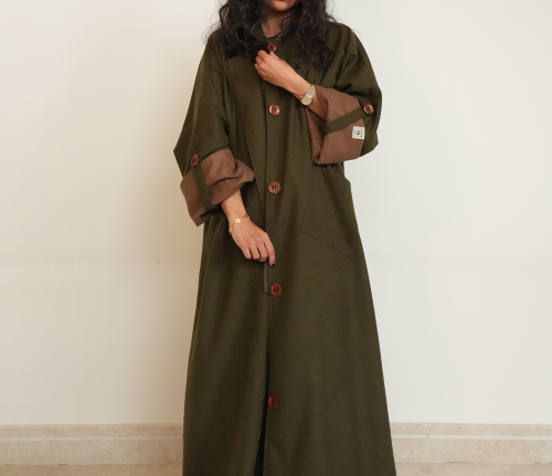 Olive Cashmere Coat