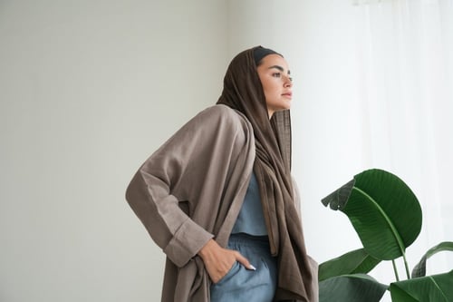 Classic brown Abaya